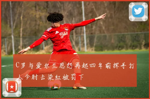 C罗与爱尔兰恩怨再起四年前挥手打人今肘击染红被罚下